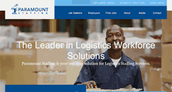 Desktop Screenshot of paramountstaffing.com
